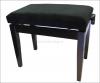 Piano bench rosewood satin - Velvet black 