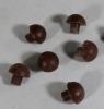 RUBBER BUTTONS brown 100 piece 