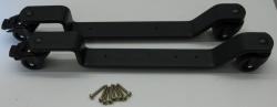 Schwarz 320 mm Gummi-Rolle mit Bremse 