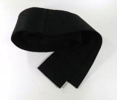 HALF-BLOW REST FELT black  125 x 4 cm 