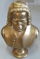 Bach - 31 cm Alabaster bronziert 